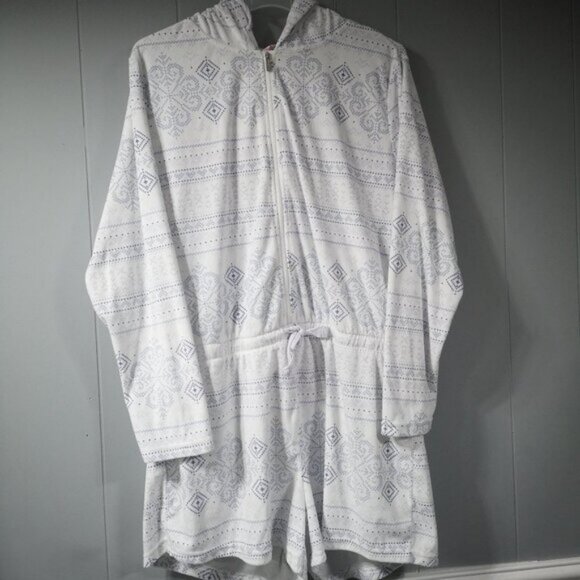 NWOT La Vie en Rose Ladies Hooded Size XL 1 Piece Lounger - Picture 1 of 7